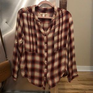 Flannel boutique top